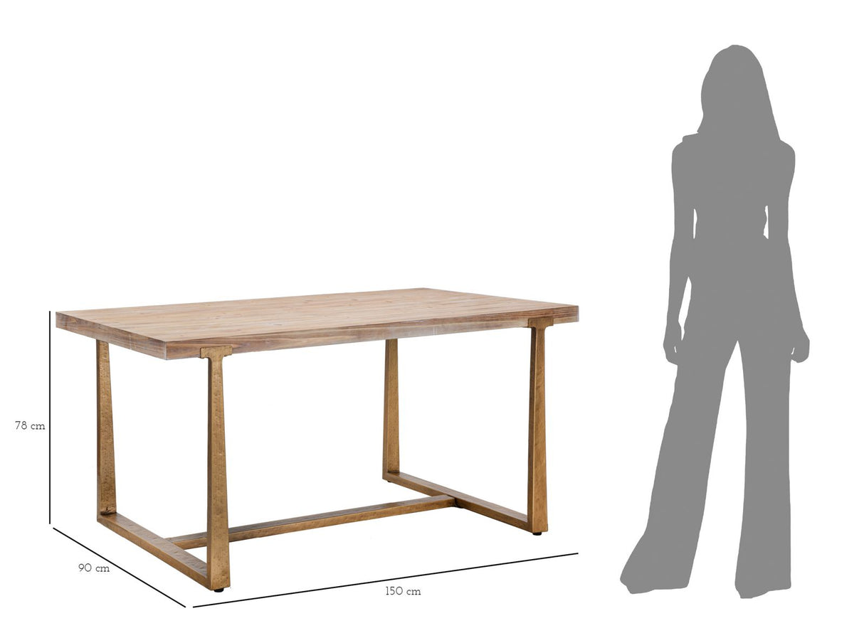 TAVOLO ANKARA CM 150X90X78 - FERRETTI