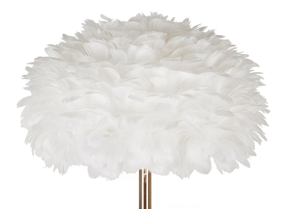 LAMPADA DA TERRA FEATHERS SLIM BIANCA - FERRETTI