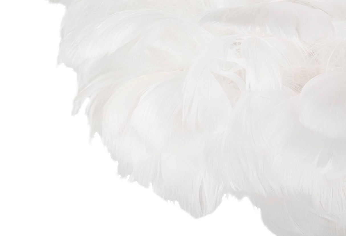 LAMPADA DA TERRA FEATHERS SLIM BIANCA - FERRETTI