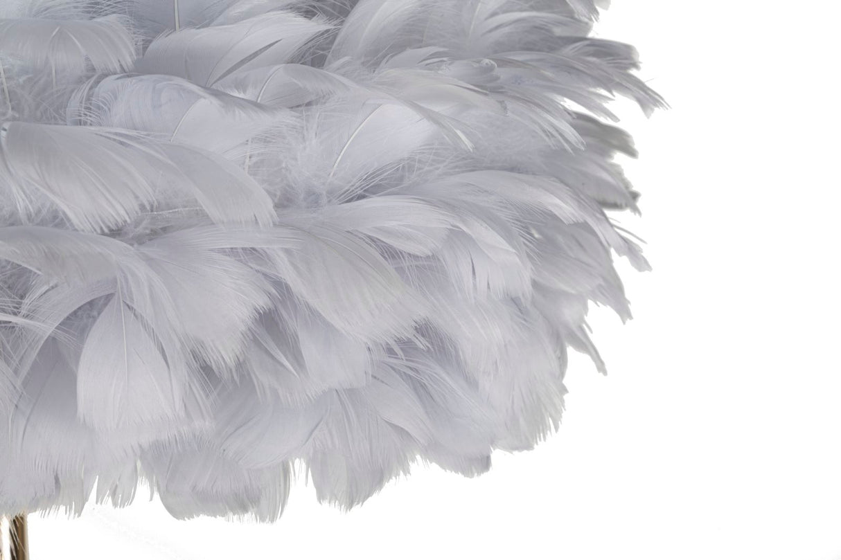LAMPADA DA TERRA FEATHERS SLIM GRIGIA - FERRETTI