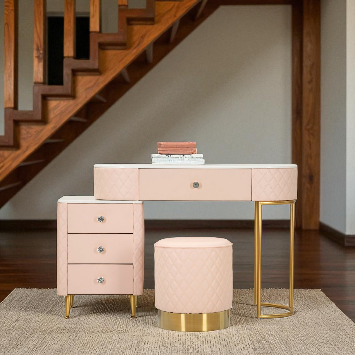 TOELETTA SHARON ROSA C/PUFF - FERRETTI