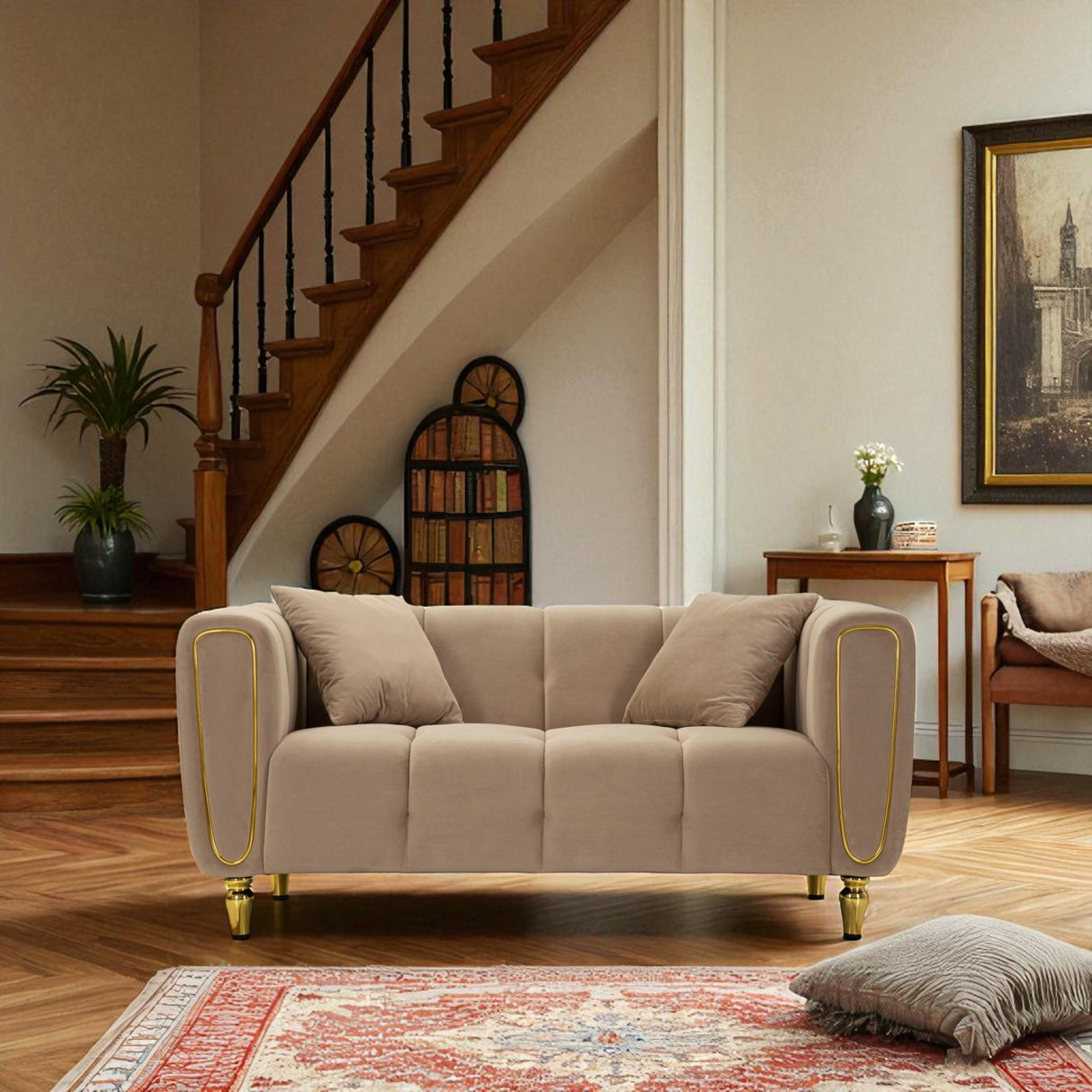 DIVANO ALMA GRIGIO C/CUSCINI - FERRETTI