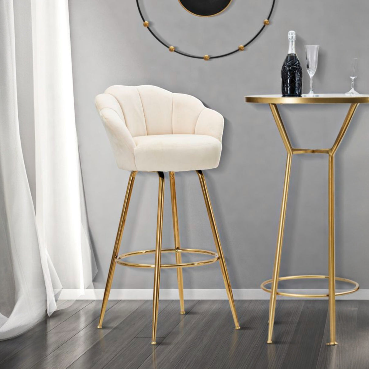 SGABELLO BAR VIENNA CREMA - FERRETTI