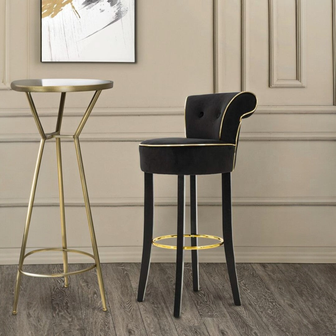 SGABELLO BAR LUXY NERO - FERRETTI