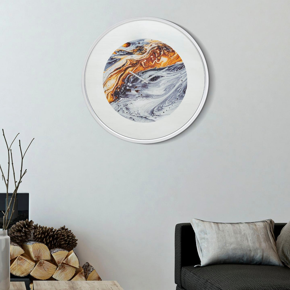 OROLOGIO DA MURO MIRROR GREY - FERRETTI