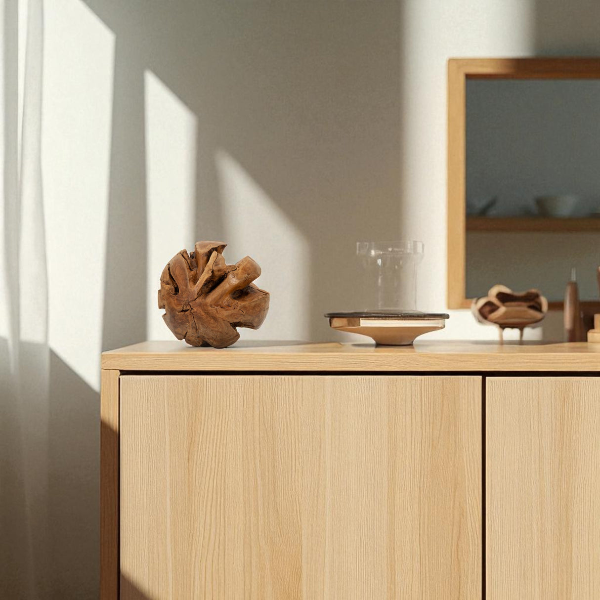 SFERA IN TEAK RICICLATO CM Ø 50 (PEZZI UNICI - NON RIP. IN SERIE) - FERRETTI