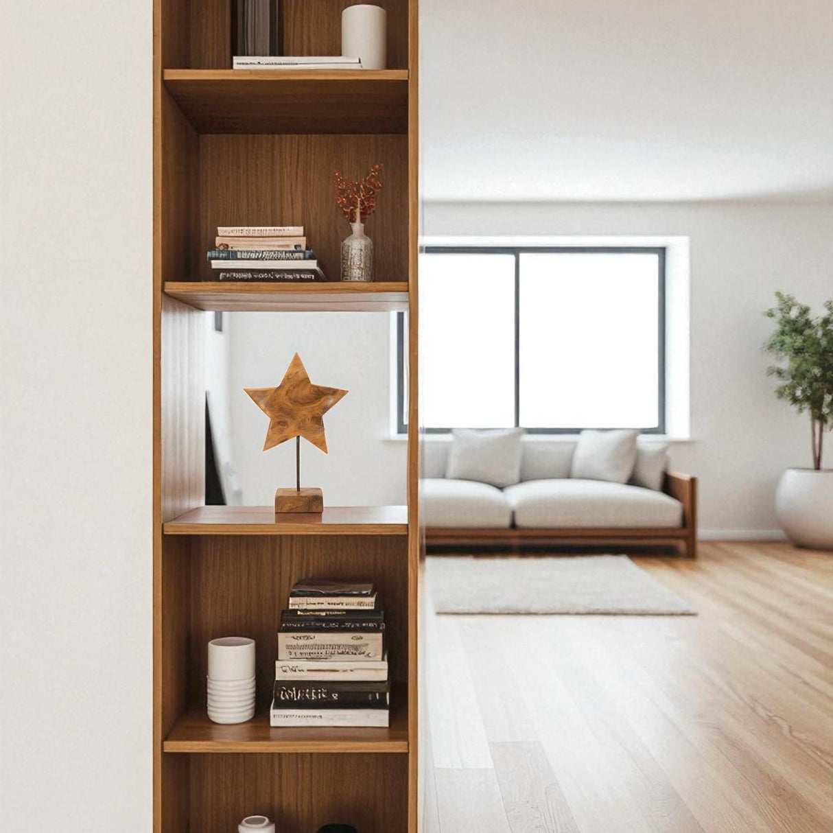 SCULTURA STELLA IN TEAK RICICLATO (PEZZI UNICI - NON RIP. IN SERIE) - FERRETTI