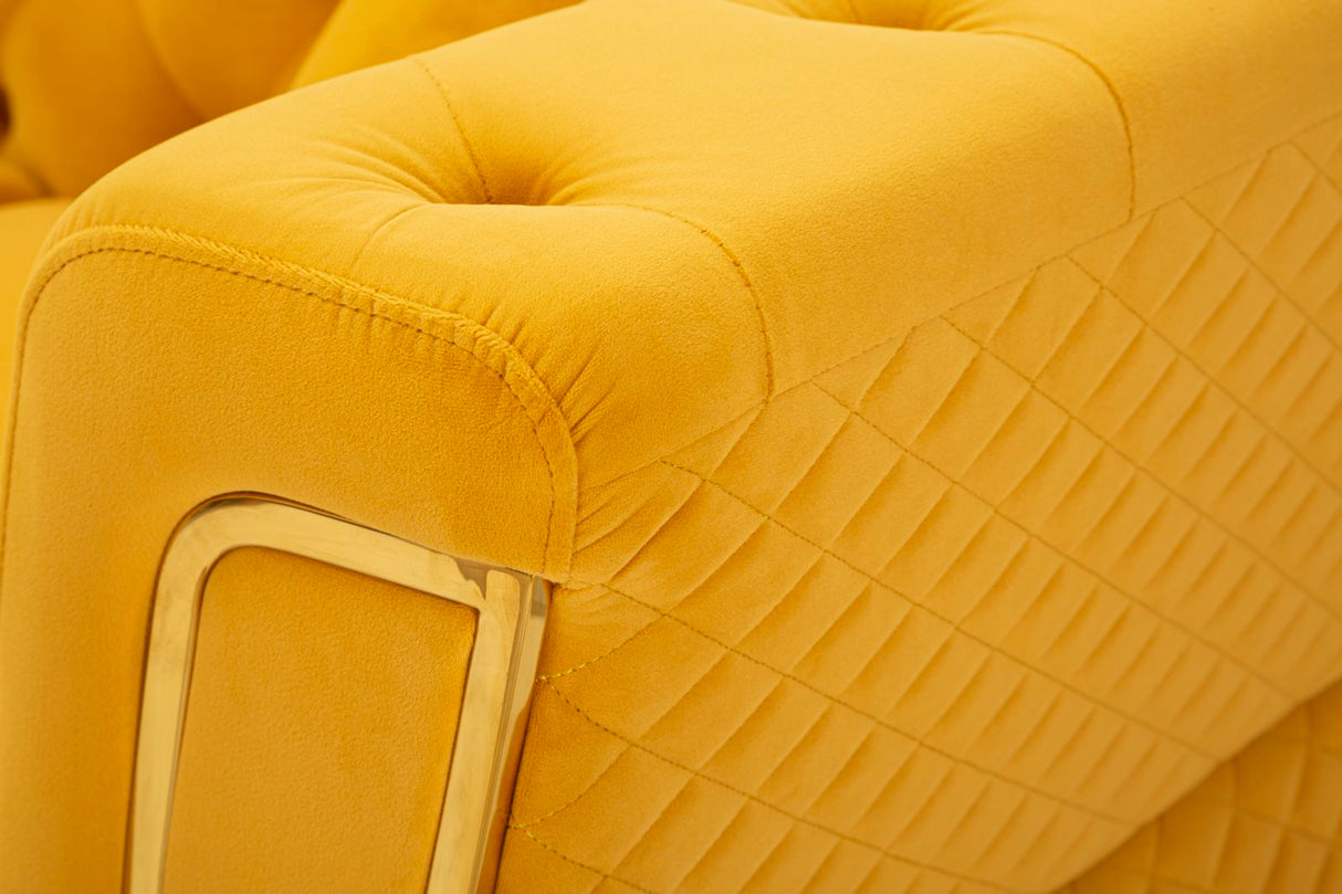 DIVANO EMY SENAPE C/CUSCINI - FERRETTI