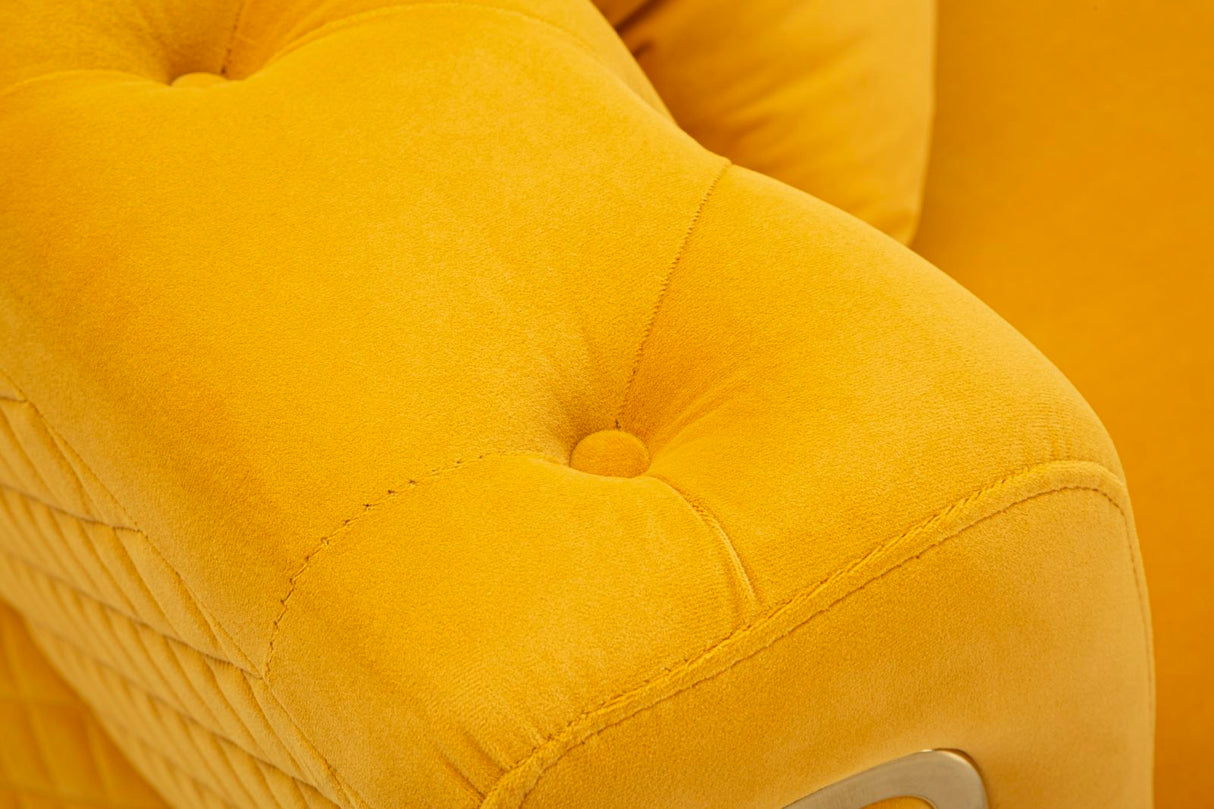 DIVANO EMY SENAPE C/CUSCINI - FERRETTI