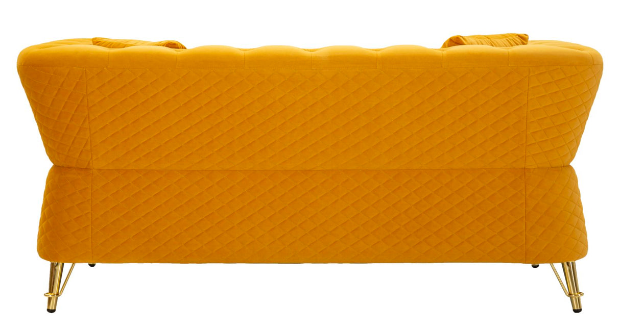 DIVANO EMY SENAPE C/CUSCINI - FERRETTI