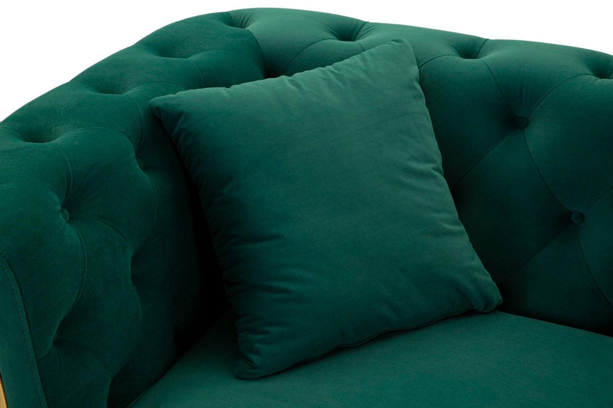 DIVANO EMY VERDE C/CUSCINI - FERRETTI
