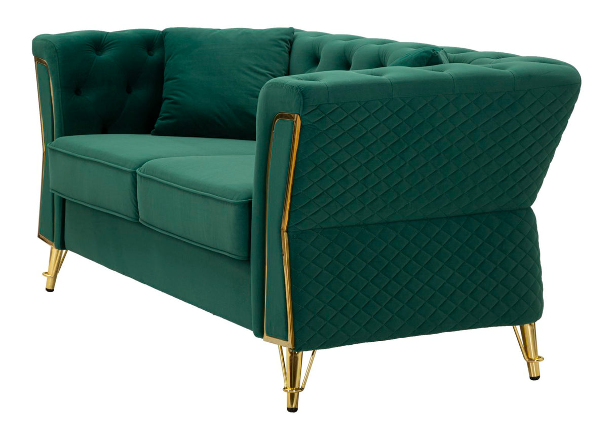 DIVANO EMY VERDE C/CUSCINI - FERRETTI