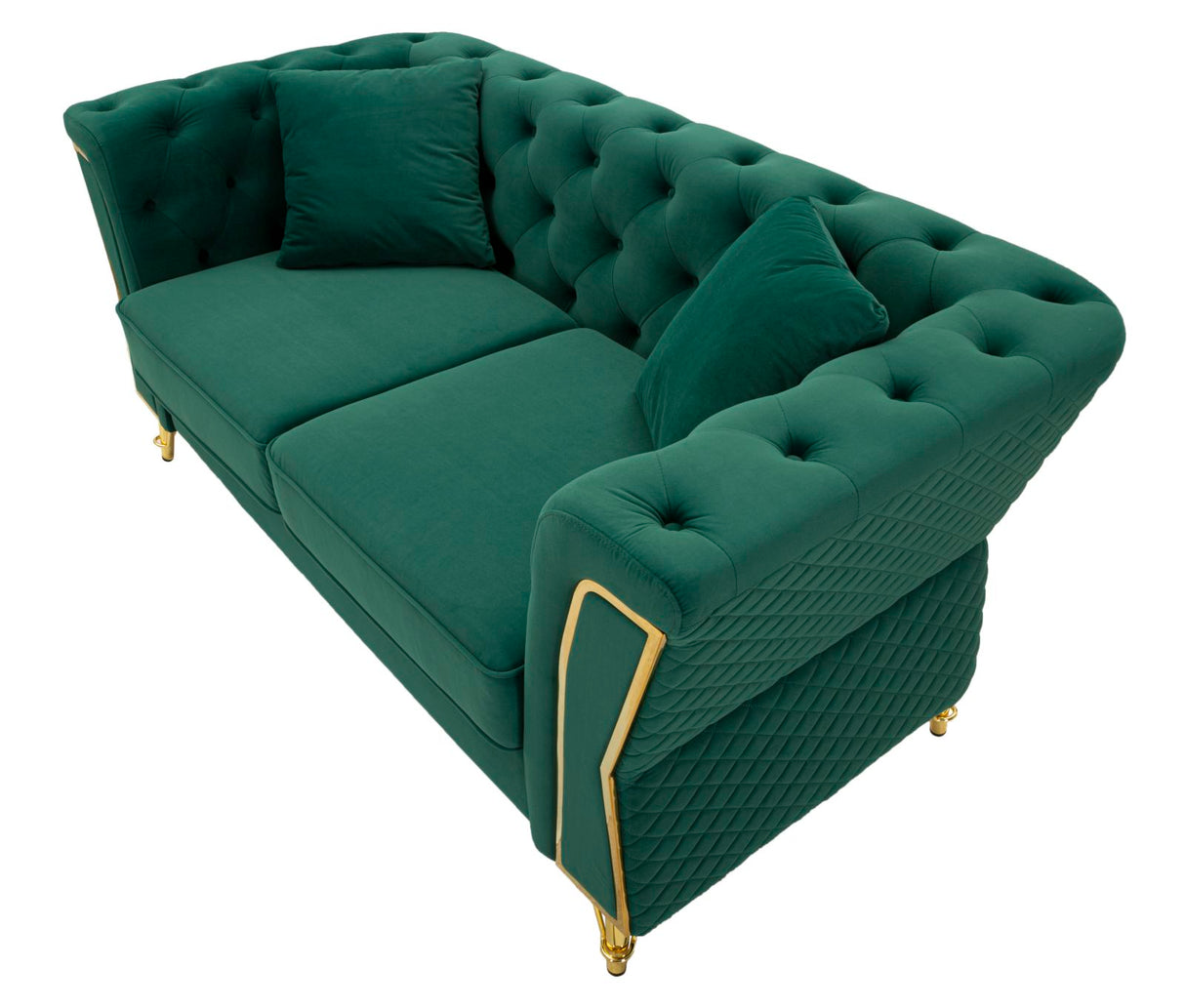 DIVANO EMY VERDE C/CUSCINI - FERRETTI