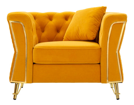 POLTRONA EMY SENAPE C/CUSCINO - FERRETTI