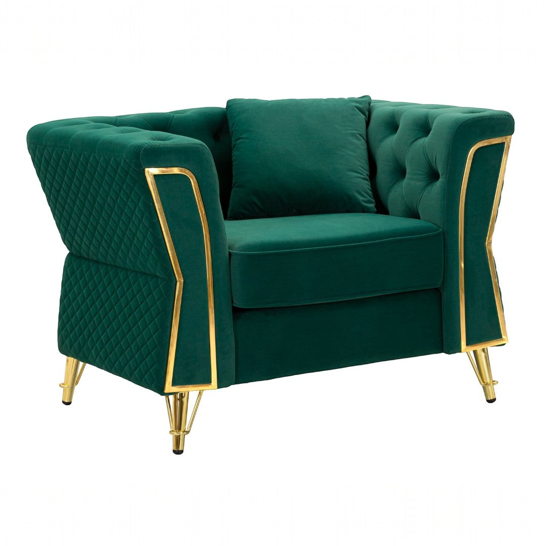 POLTRONA EMY VERDE C/CUSCINO - FERRETTI