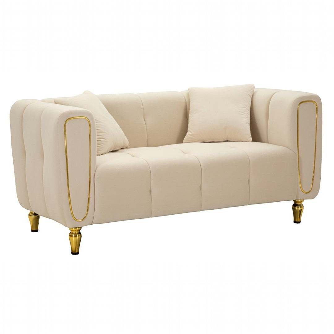 DIVANO ALMA CREMA C/CUSCINI - FERRETTI