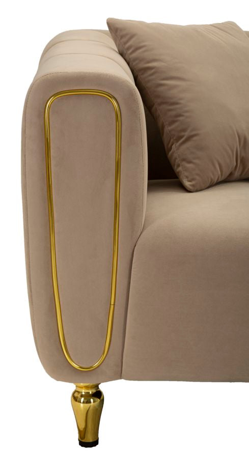 DIVANO ALMA GRIGIO C/CUSCINI - FERRETTI