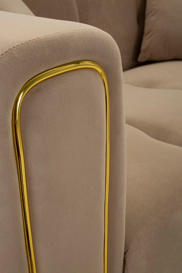 DIVANO ALMA GRIGIO C/CUSCINI - FERRETTI