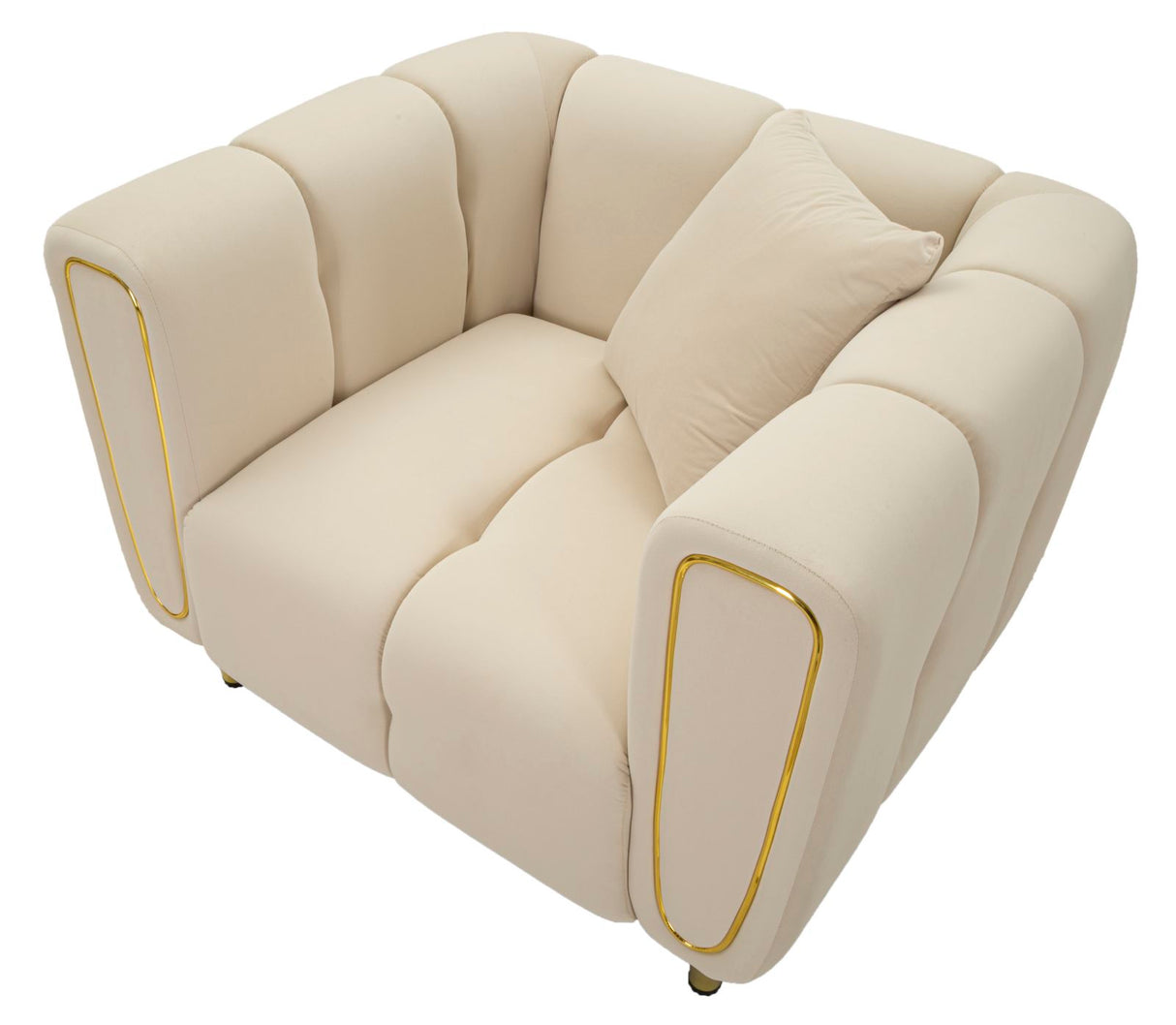 POLTRONA ALMA CREMA C/CUSCINO - FERRETTI