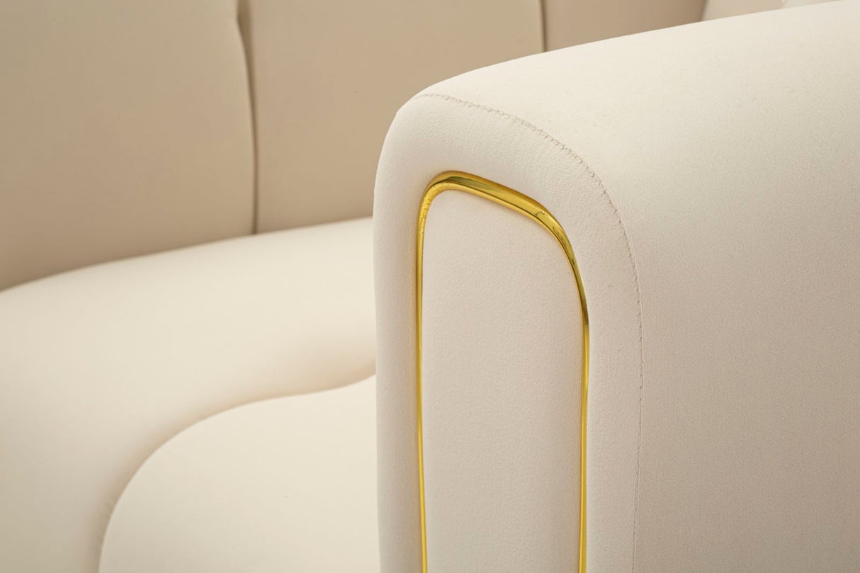 POLTRONA ALMA CREMA C/CUSCINO - FERRETTI