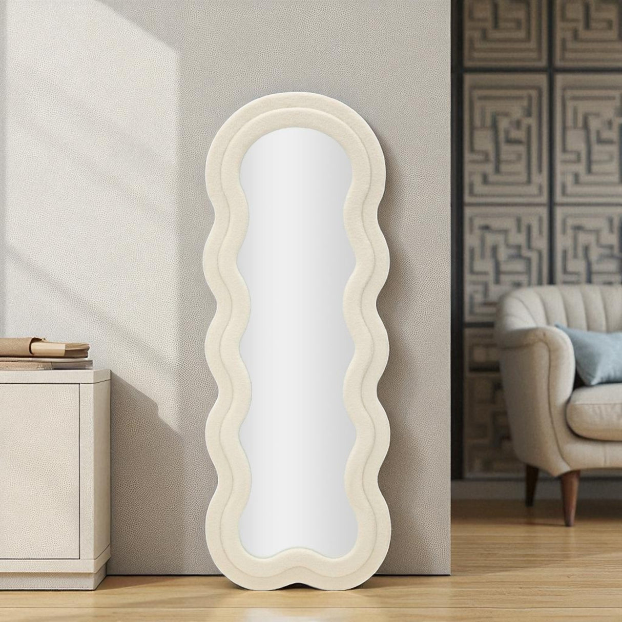 SPECCHIO DA MURO TEDDY CREMA - FERRETTI