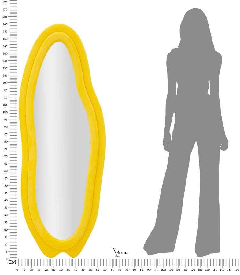 SPECCHIO DA MURO CHANEL GIALLO - FERRETTI