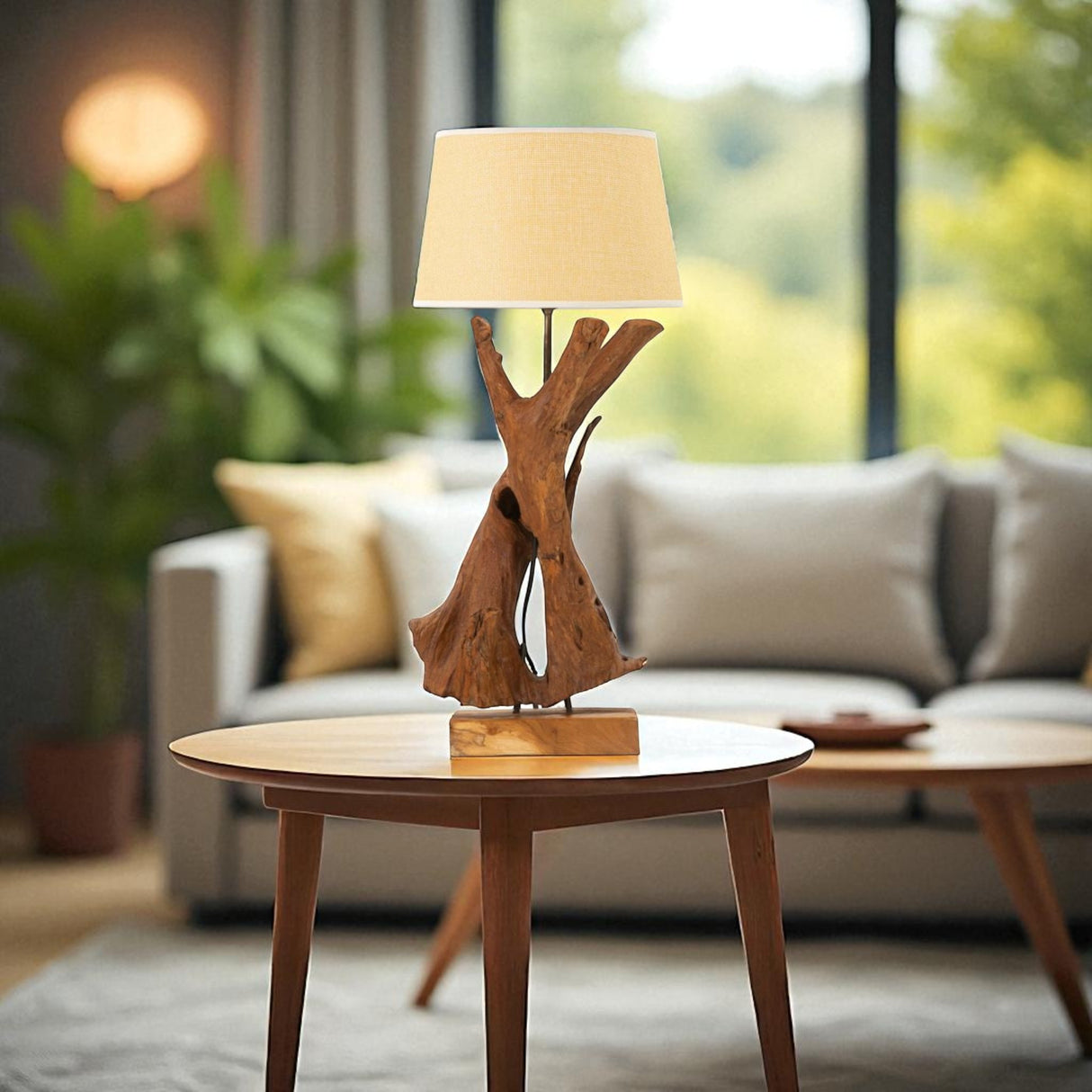 LAMPADA TEAK DA TAVOLO - FERRETTI