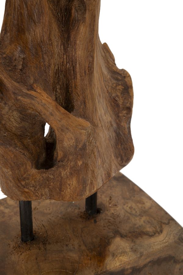 SCULTURA AKAR CM 20X11X34 IN TEAK RIC, MIN 2 (PEZZI UNICI - NON RIP. IN SERIE) - FERRETTI