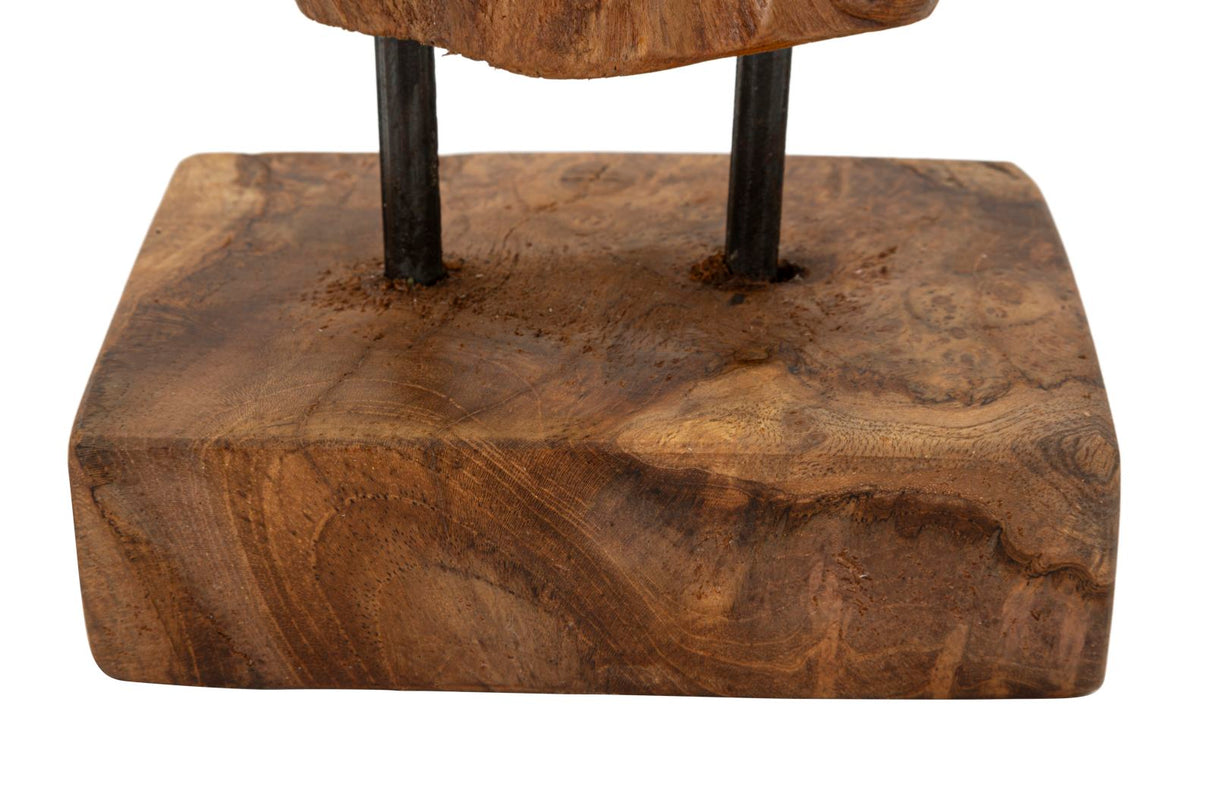 SCULTURA AKAR CM 20X11X34 IN TEAK RIC, MIN 2 (PEZZI UNICI - NON RIP. IN SERIE) - FERRETTI