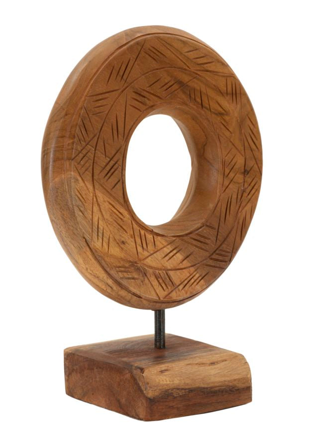 SCULTURA DORAT CM 20X10X28 IN TEAK RIC. (PEZZI UNICI - NON RIP. IN SERIE) - FERRETTI
