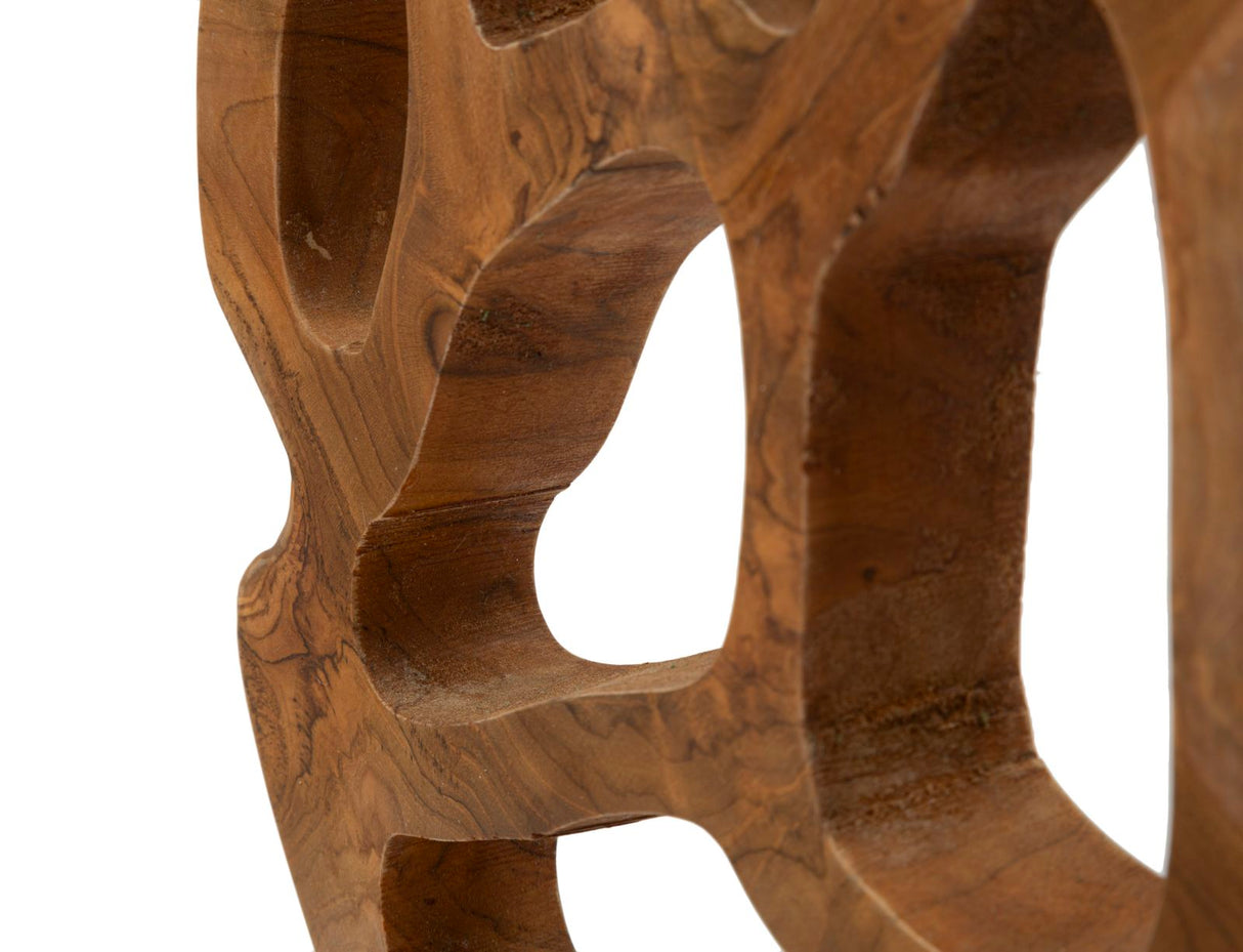 SCULTURA LUBANG CM 25X10X38 IN TEAK RICICLATO (PEZZI UNICI - NON RIP. IN SERIE) - FERRETTI