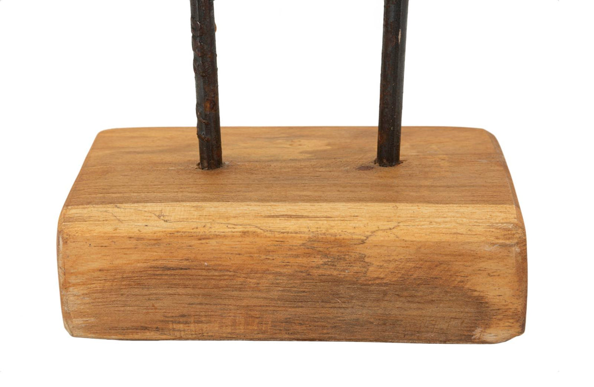 SCULTURA LUBANG CM 25X10X38 IN TEAK RICICLATO (PEZZI UNICI - NON RIP. IN SERIE) - FERRETTI