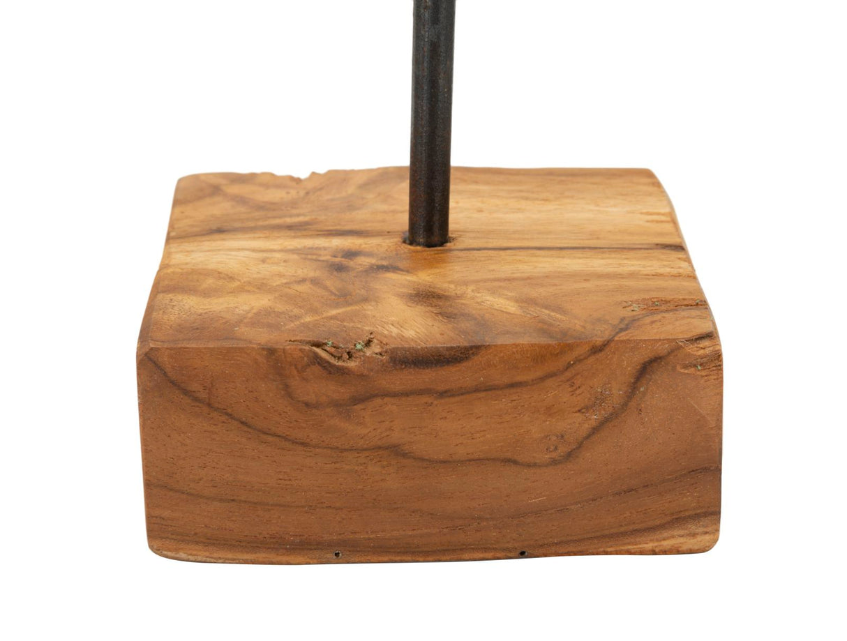 SCULTURA CUORE CM 10X10X25 IN TEAK RIC. (PEZZI UNICI - NON RIP. IN SERIE) - FERRETTI