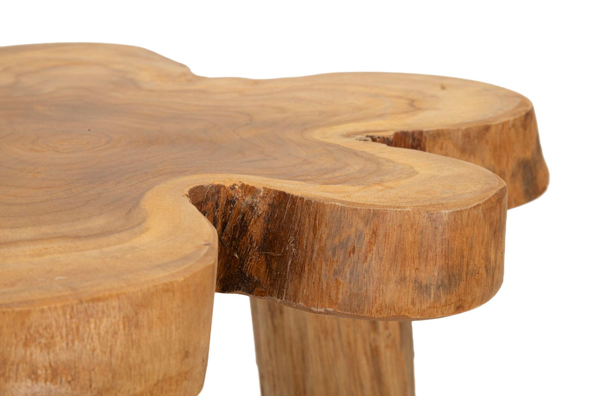 TAVOLINETTO BINTANG IN TEAK RIC. (PEZZI UNICI - NON RIP. IN SERIE) - FERRETTI