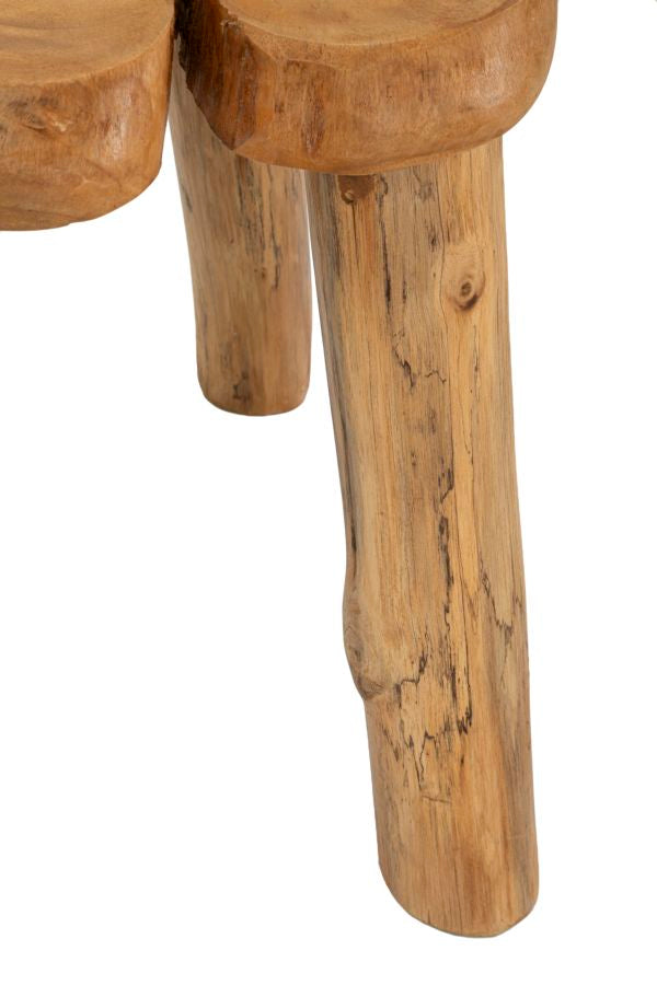 TAVOLINETTO BINTANG IN TEAK RIC. (PEZZI UNICI - NON RIP. IN SERIE) - FERRETTI