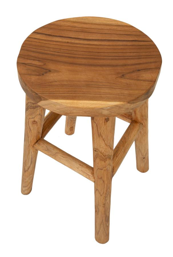 SGABELLO BULAT IN TEAK RICICLATO (PEZZI UNICI - NON RIP. IN SERIE) - FERRETTI