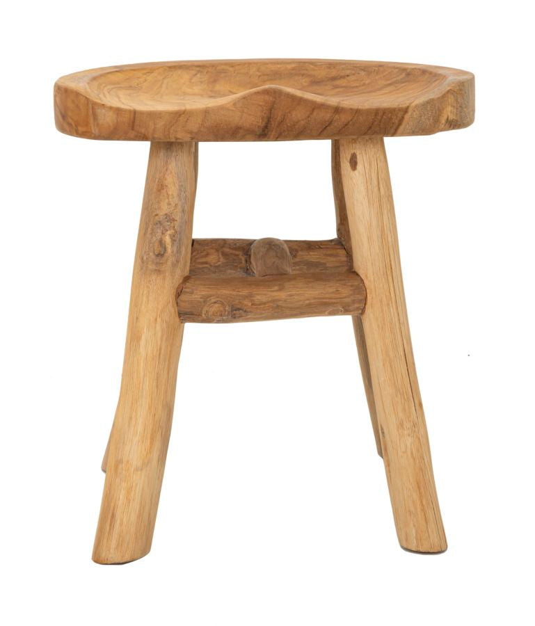 SGABELLO SEL IN TEAK RICICLATO (PEZZI UNICI - NON RIP. IN SERIE) - FERRETTI