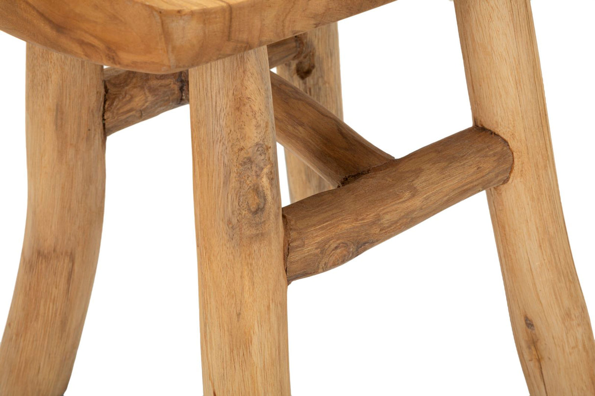 SGABELLO SEL IN TEAK RICICLATO (PEZZI UNICI - NON RIP. IN SERIE) - FERRETTI