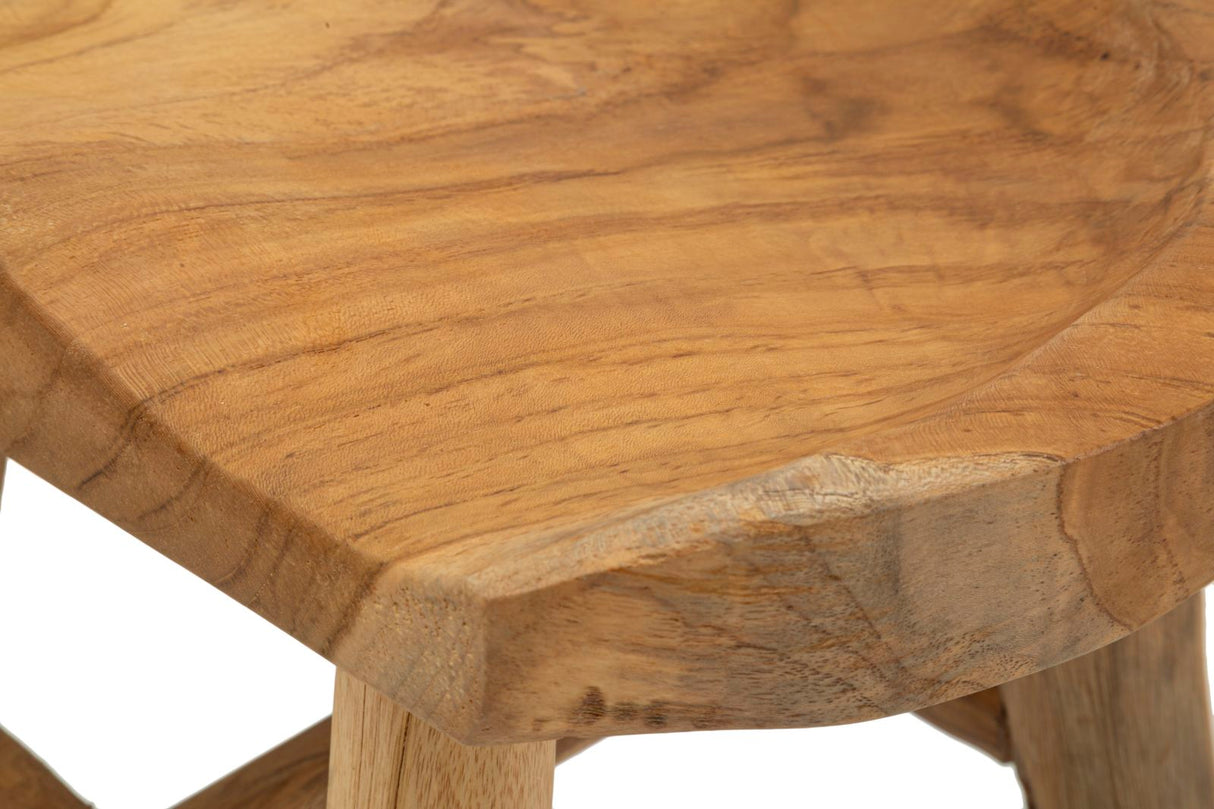 SGABELLO SEL IN TEAK RICICLATO (PEZZI UNICI - NON RIP. IN SERIE) - FERRETTI