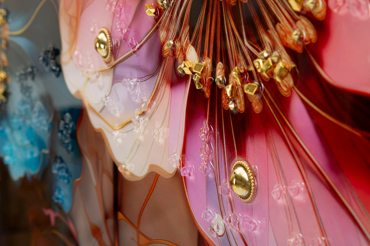 DIPINTO SU TELA LACCATO NARCY -A- C/CORNICE - FERRETTI