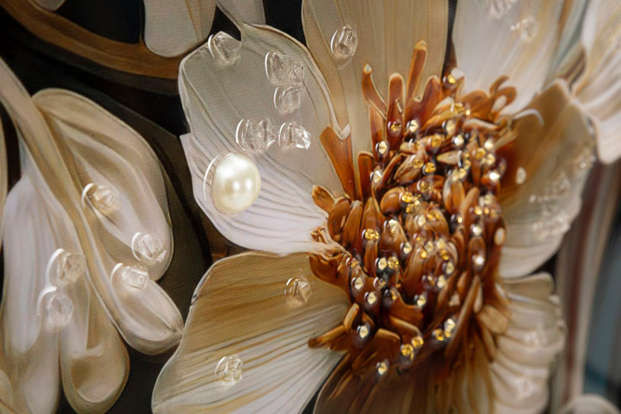 DIPINTO SU TELA LACCATO NARCY -B- C/CORNICE - FERRETTI