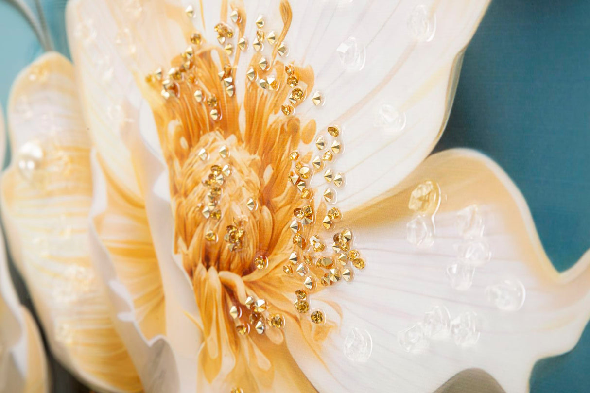 DIPINTO SU TELA LACCATO NARCY -B- C/CORNICE - FERRETTI