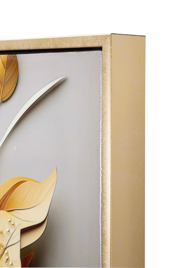 DIPINTO SU TELA LACCATO FLORA C/CORNICE - FERRETTI