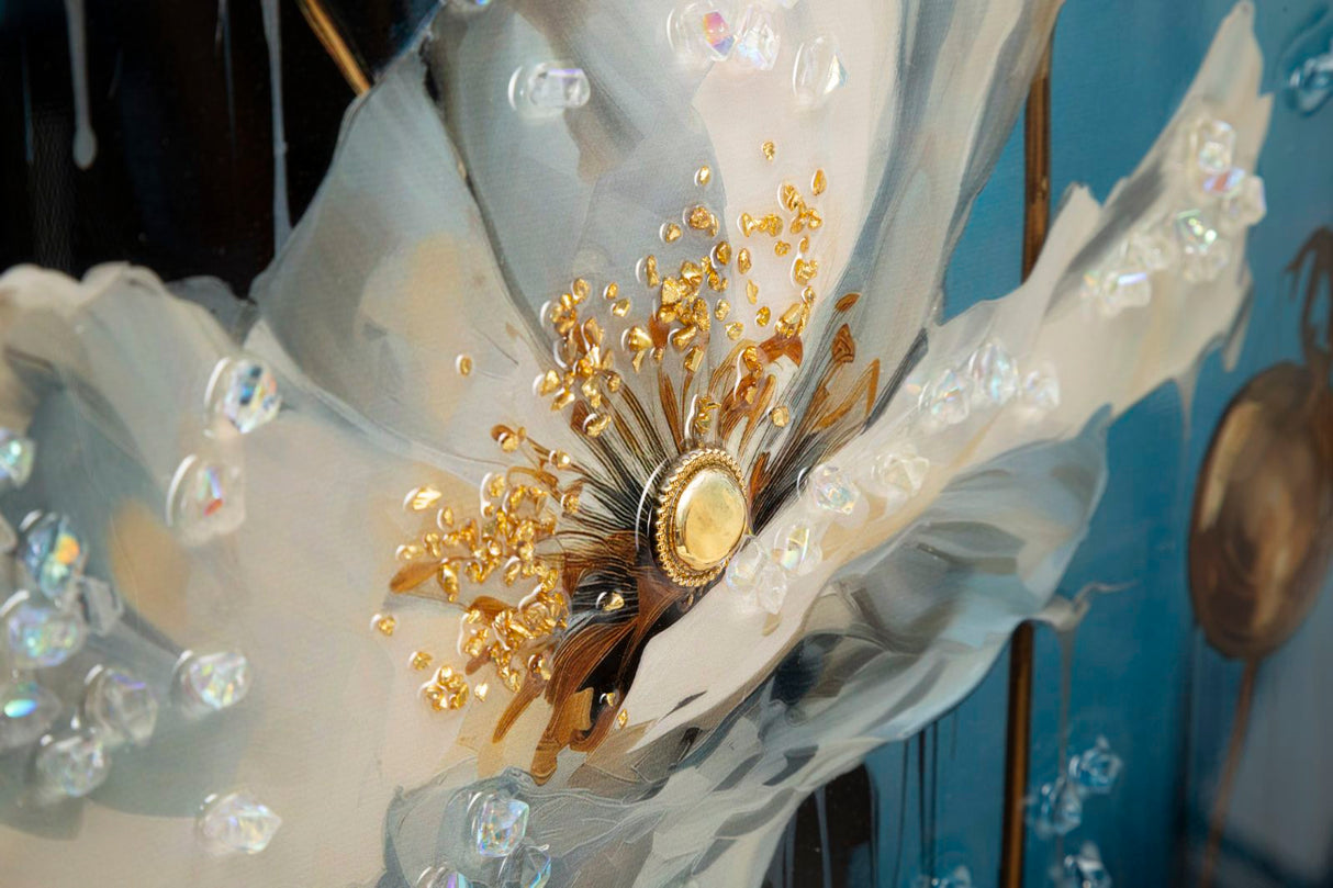 DIPINTO SU TELA LACCATO BLUEY C/CORNICE - FERRETTI