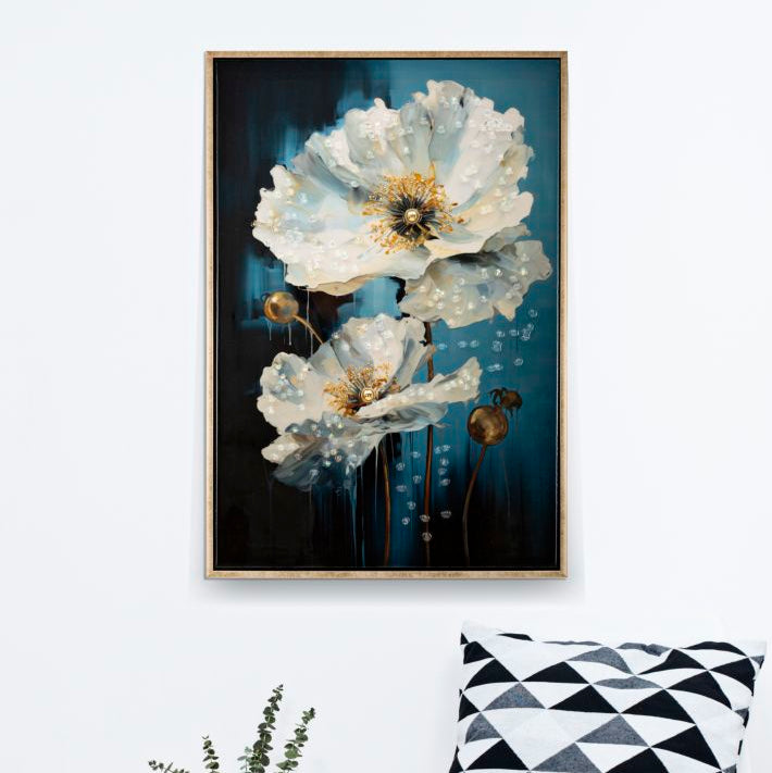 DIPINTO SU TELA LACCATO BLUEY C/CORNICE - FERRETTI