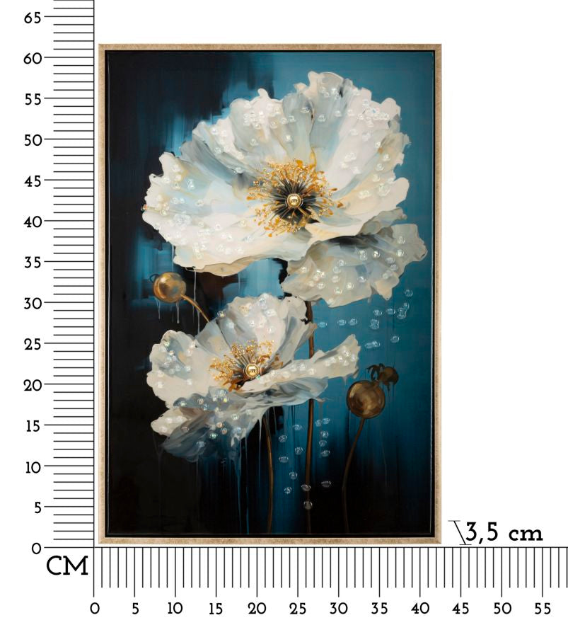 DIPINTO SU TELA LACCATO BLUEY C/CORNICE - FERRETTI