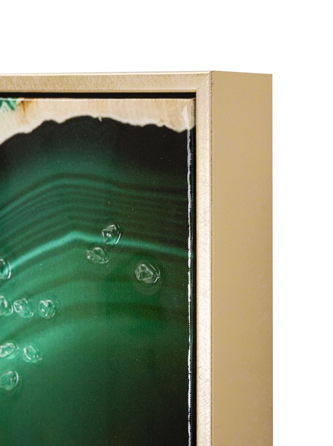 DIPINTO SU TELA LACCATO SMERALDY -B- C/CORNICE - FERRETTI