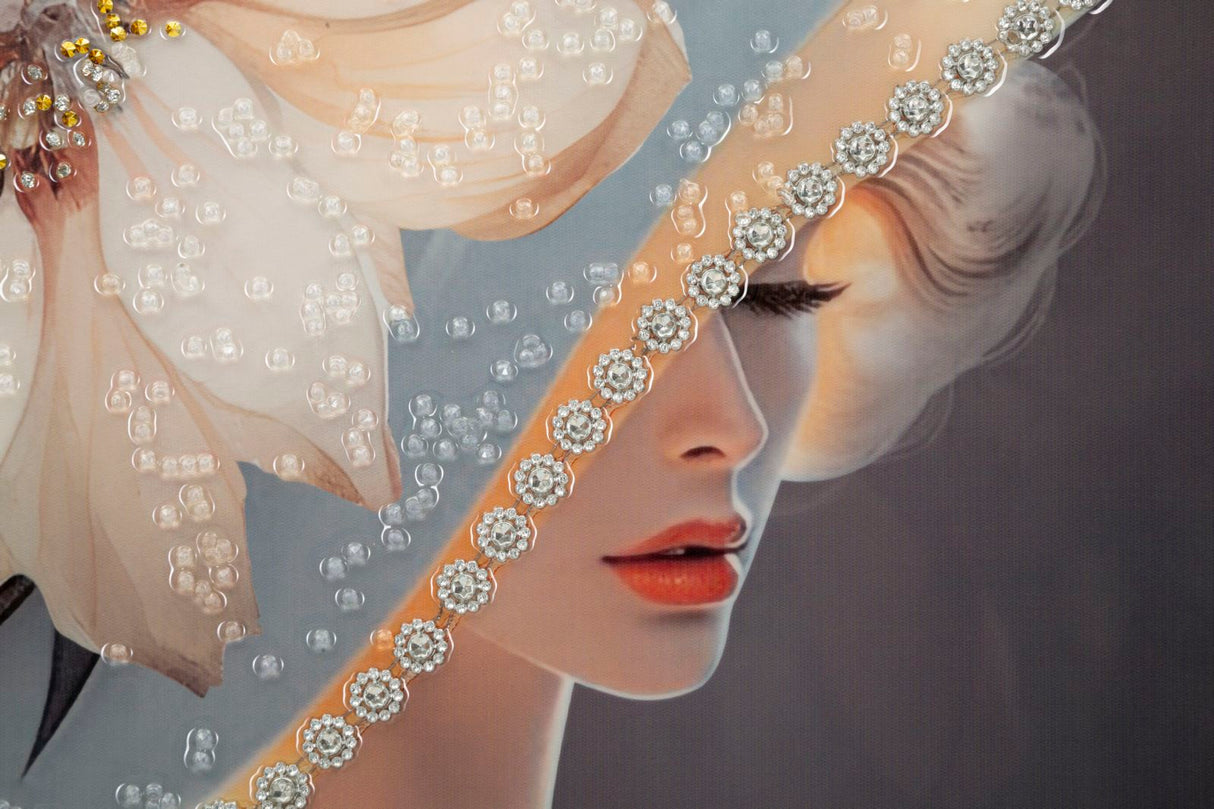 DIPINTO SU TELA LACCATO WIEN HAT -A- C/CORNICE - FERRETTI