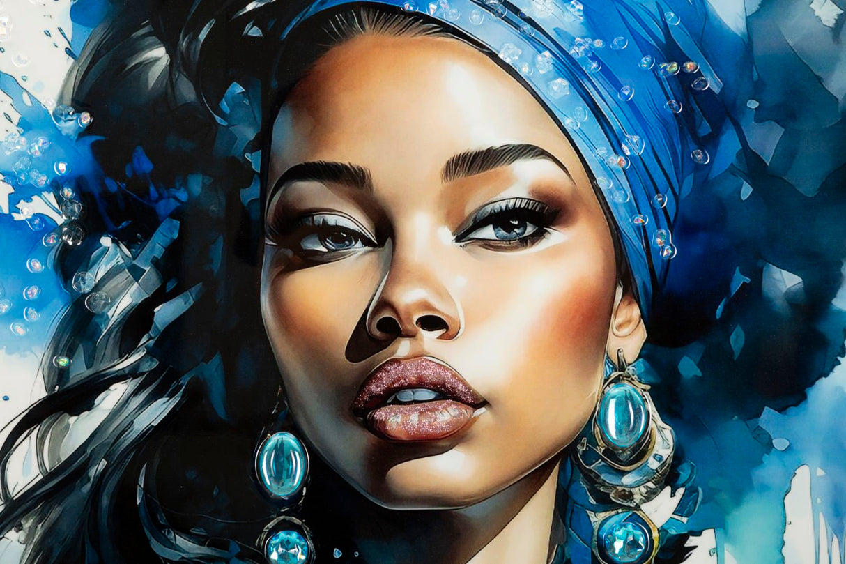 DIPINTO SU TELA LACCATO ALTEA -A- C/CORNICE - FERRETTI