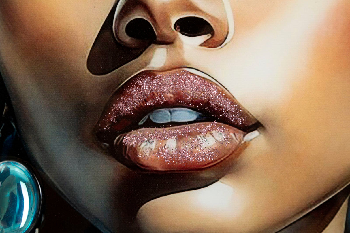 DIPINTO SU TELA LACCATO ALTEA -A- C/CORNICE - FERRETTI